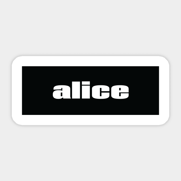 Alice Sticker by ProjectX23Red